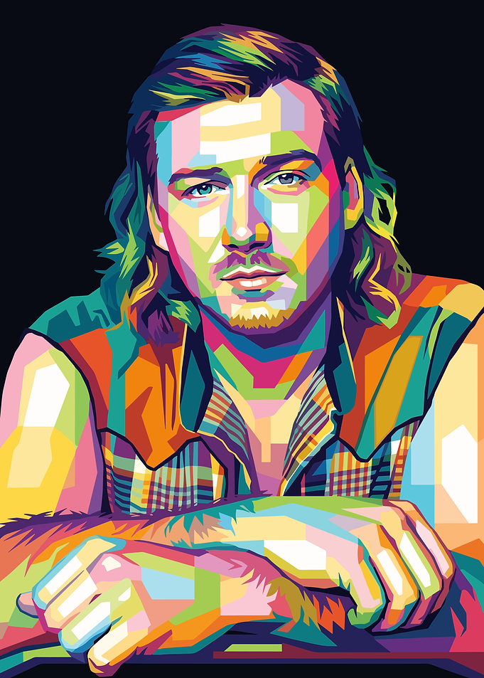 Morgan Wallen WPAP Pop Art