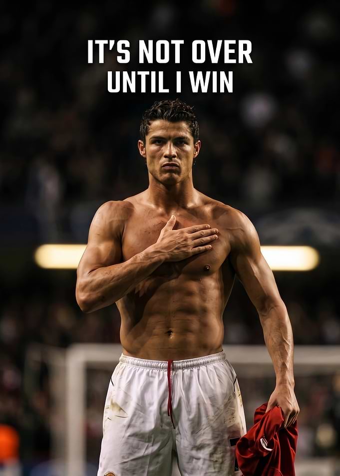 Cristiano Ronaldo Inspirational Sports Poster
