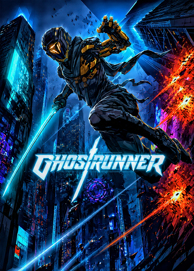 Ghostrunner Cyberpunk Action Game Poster