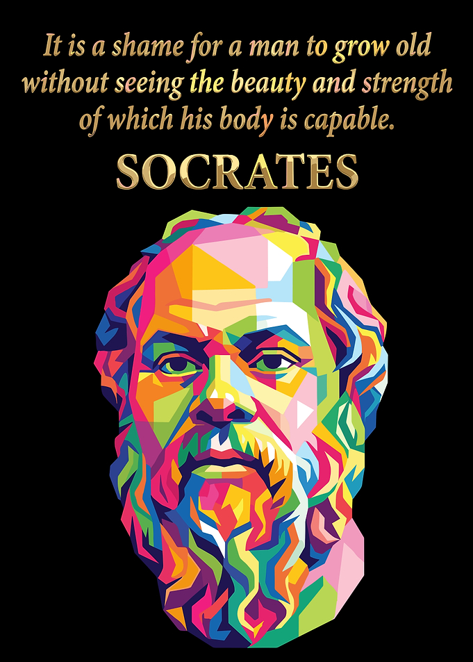 Socrates Pop Art Quote Poster