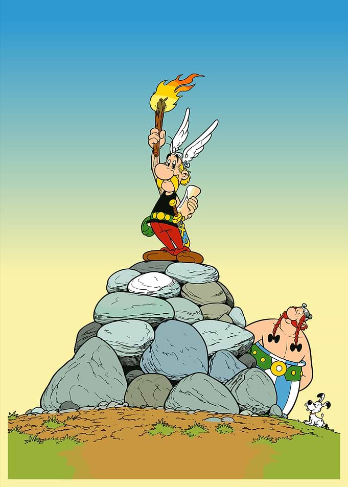 Asterix and Obelix with Dog