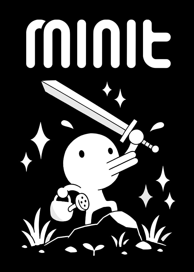Minit Game Logo Character Illustration