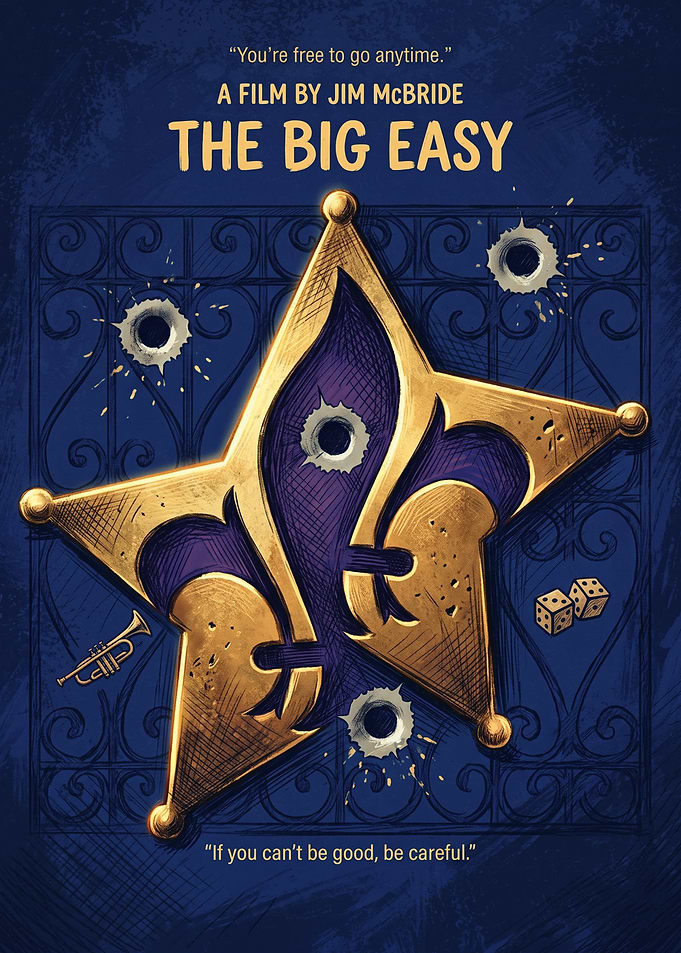 The Big Easy Neo Noir Golden Fleur De Lis