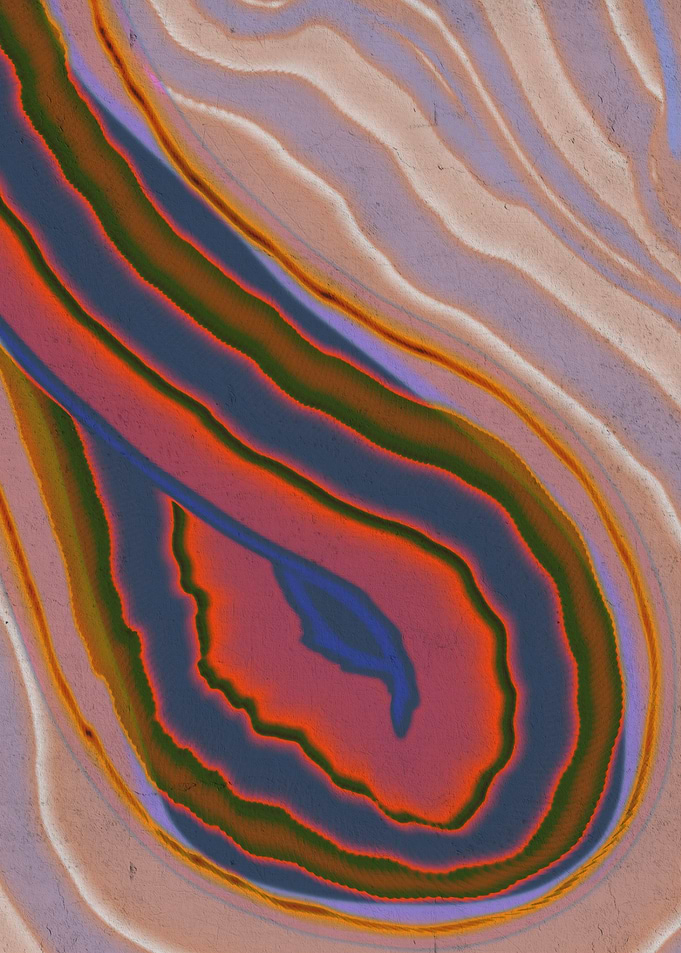 Abstract Swirling Colorful Fluid Art
