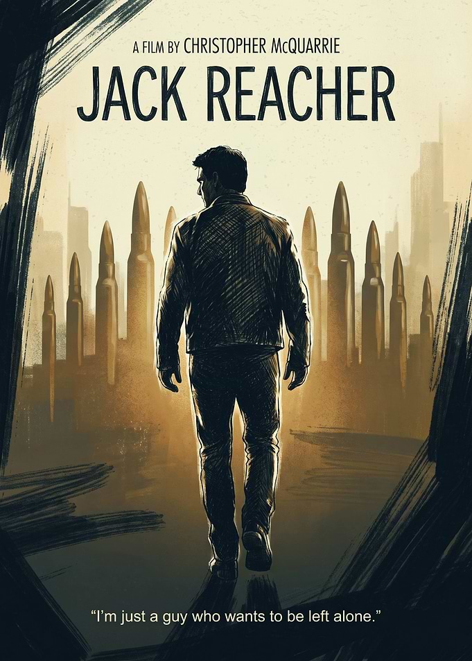 Jack Reacher Action Thriller Alleyway Silhouette
