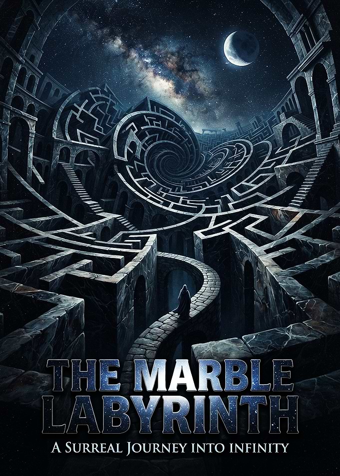The Marble Labyrinth Surreal Poster