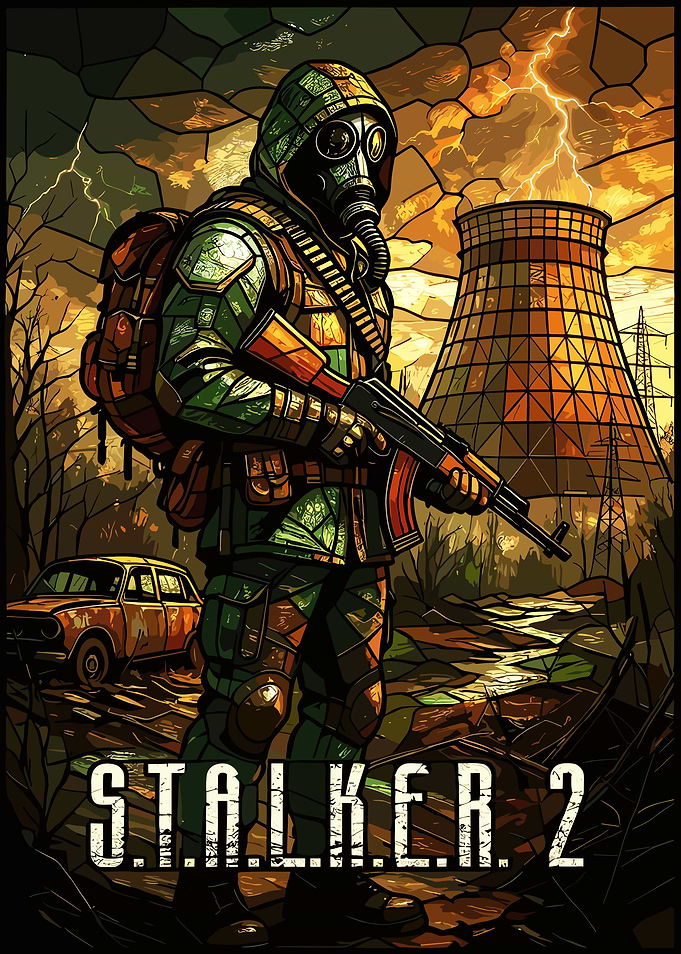 S.T.A.L.K.E.R. 2 Stained Glass Poster