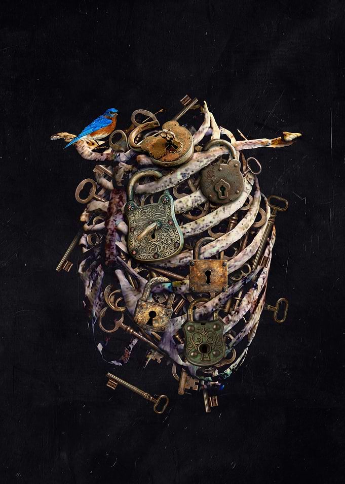 Surreal Heart of Locks and Ribs