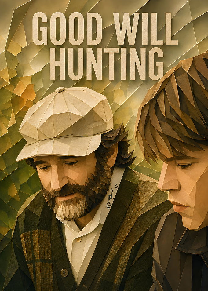 Good Will Hunting Low Poly Poster