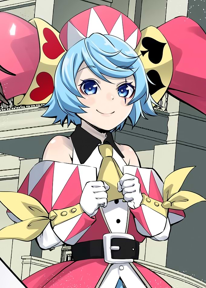 Anime Girl Jester Costume Portrait