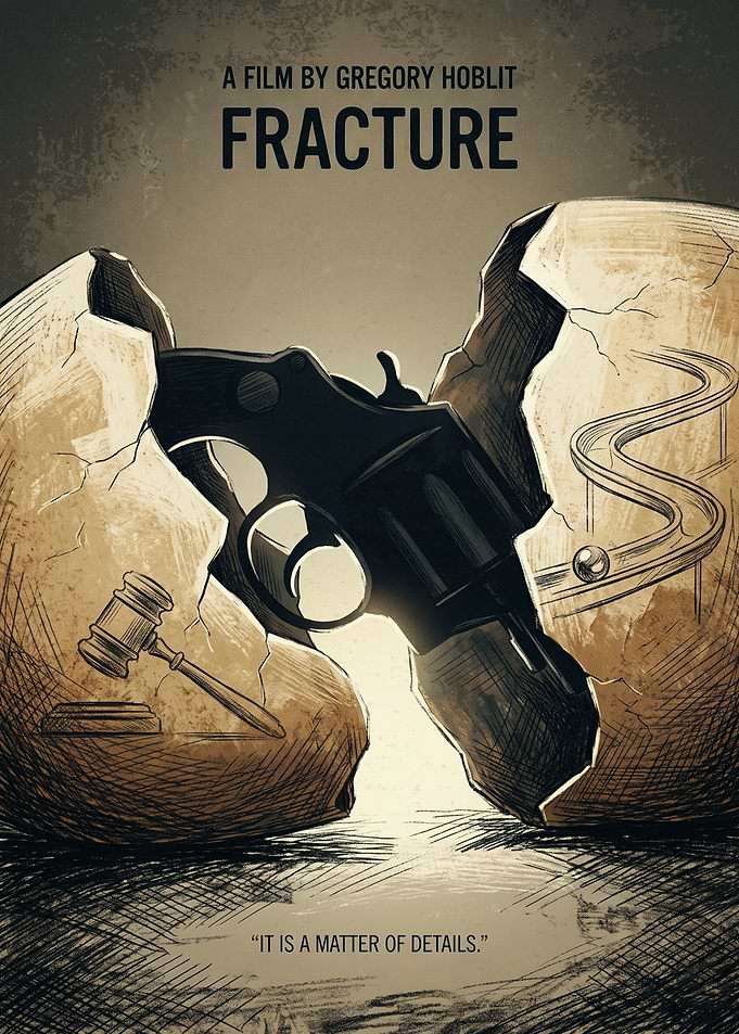 Fracture Legal Thriller Broken Egg Judges Gavel Gun