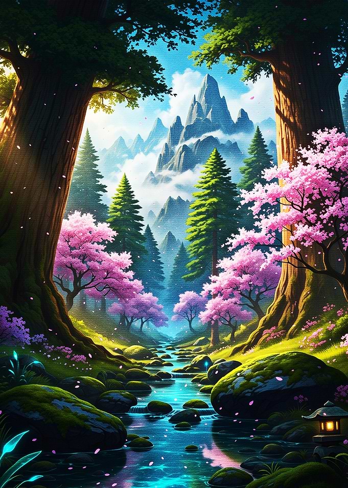 Sakura Mountain Forest