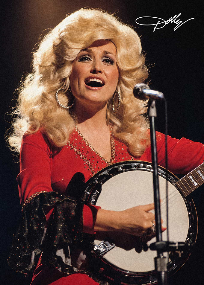 Dolly Parton Performing with Banjo