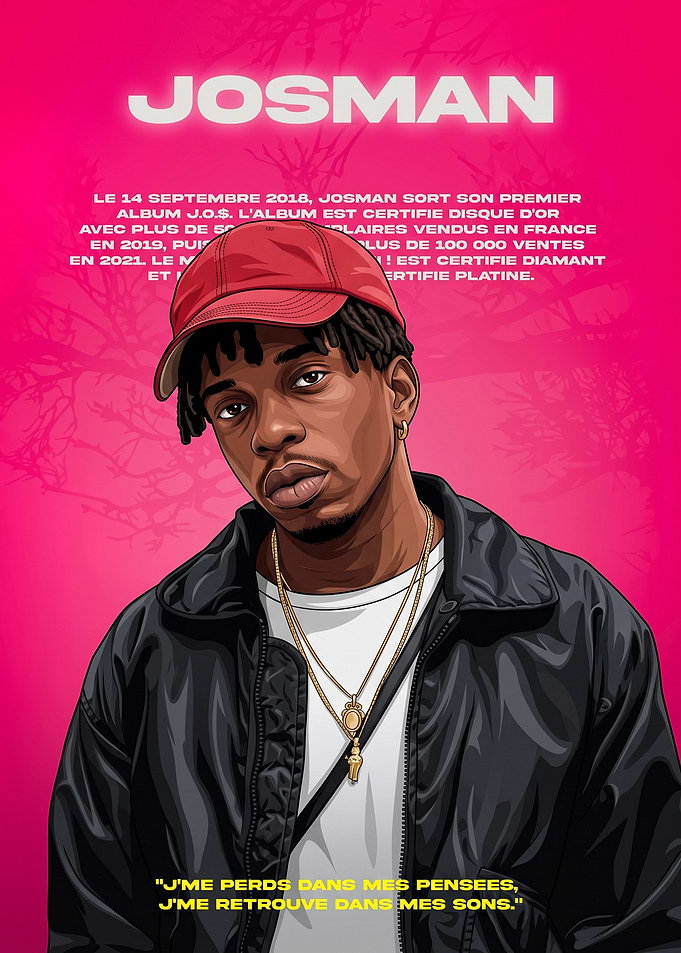 Josman Rap Artist Digital Portrait