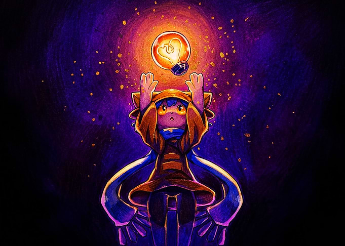 Niko Holding the Sun Lightbulb