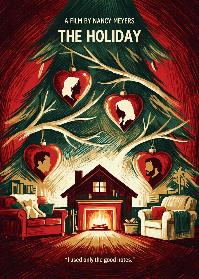 The Holiday Rom Com Cozy Fireplace Christmas Tree