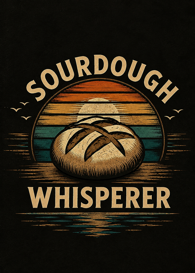 Sourdough Whisperer Retro Bread Design
