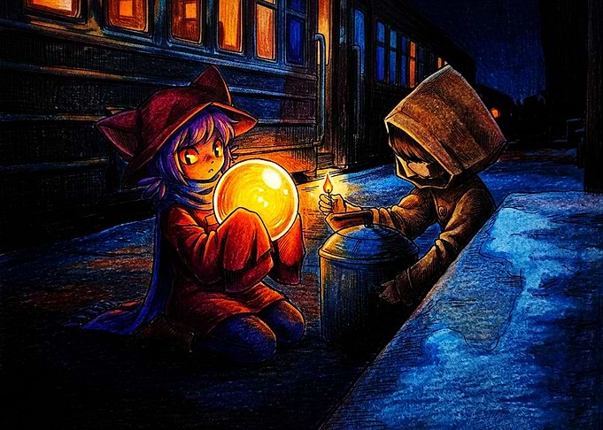 Niko and Six Crossover Fanart