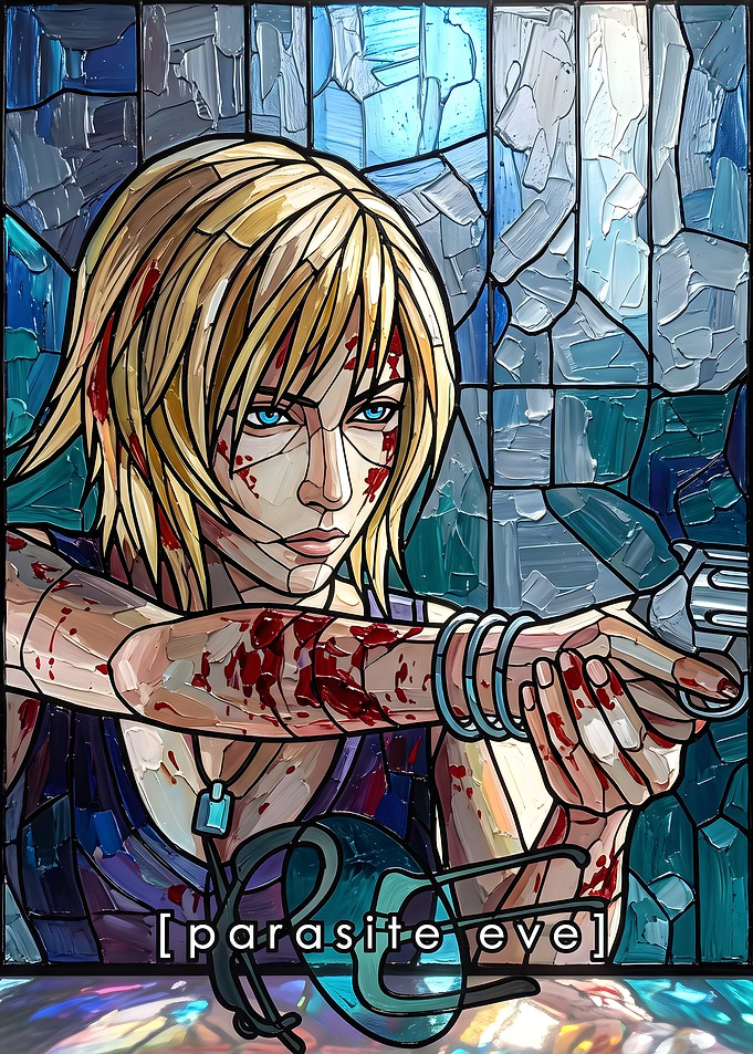 Aya Brea Stained Glass Art