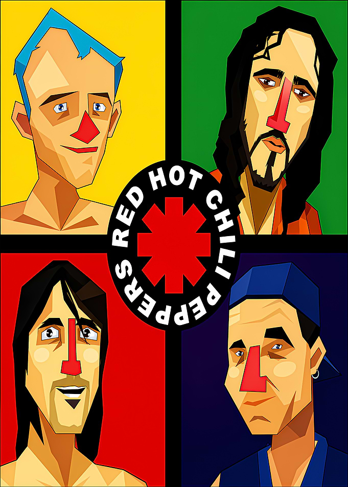 Red Hot Chili Peppers Pop Art