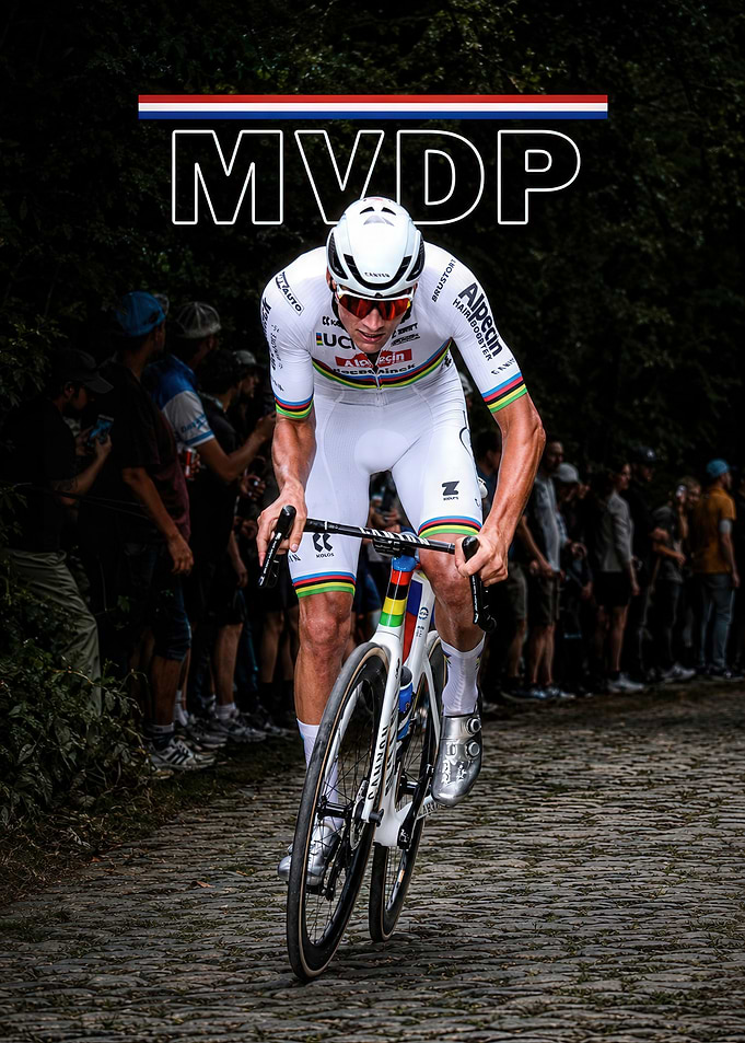 Mathieu van der Poel Cycling Poster