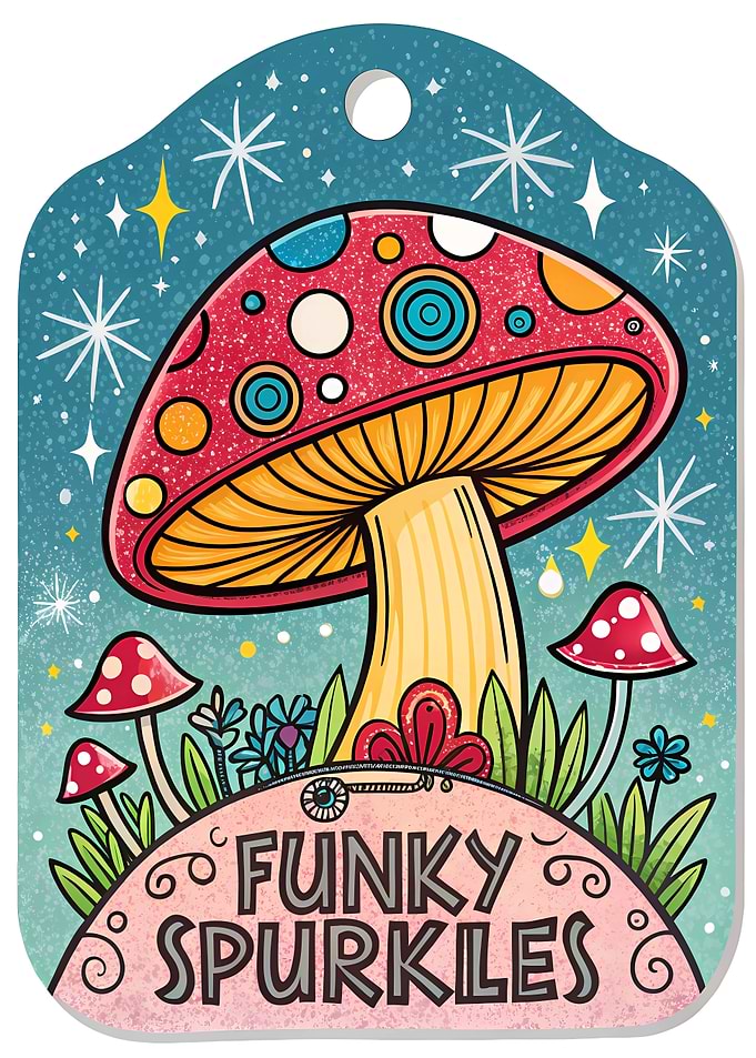Funky Spurkles Mushroom Illustration