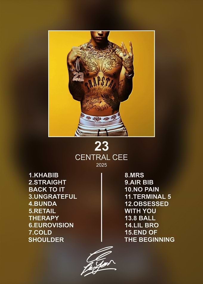 Central Cee 23 Album Poster