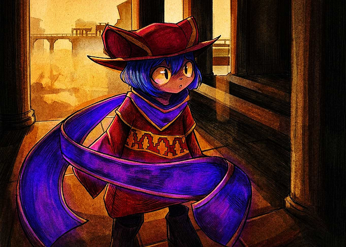 Niko from OneShot in Golden Light