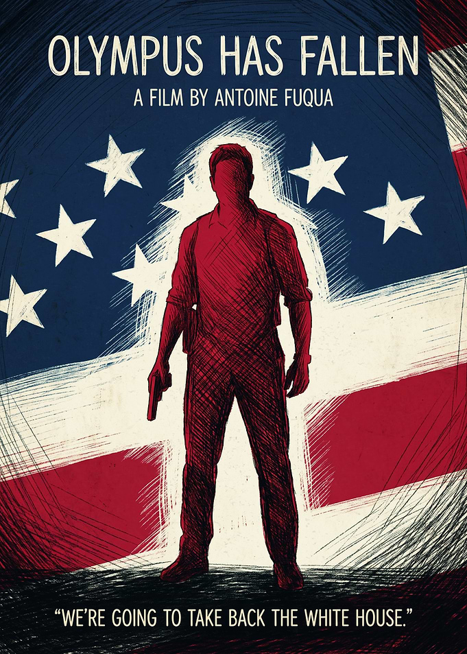 Olympus Has Fallen Action Thriller American Flag