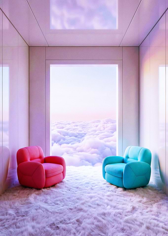 Two Chairs Above the Clouds