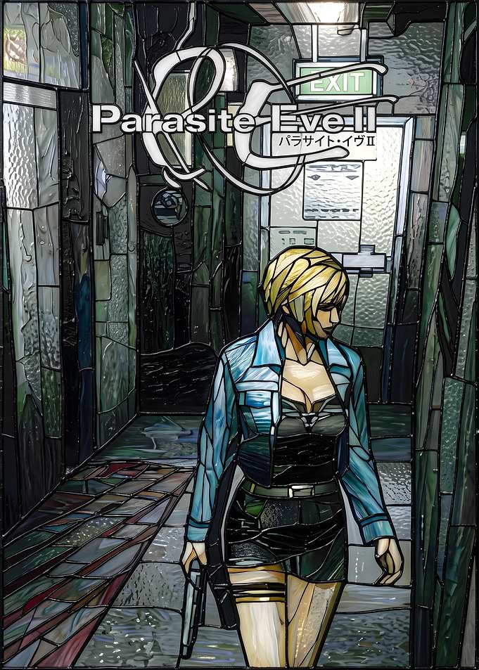 Parasite Eve II Stained Glass Art