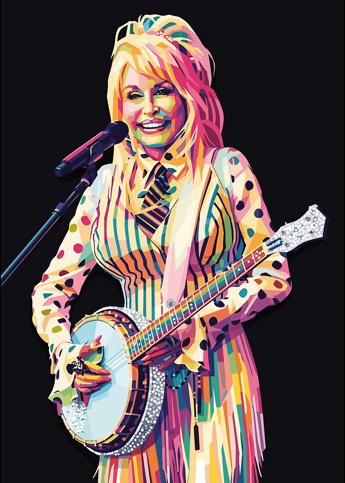 Dolly Parton Pop Art Portrait