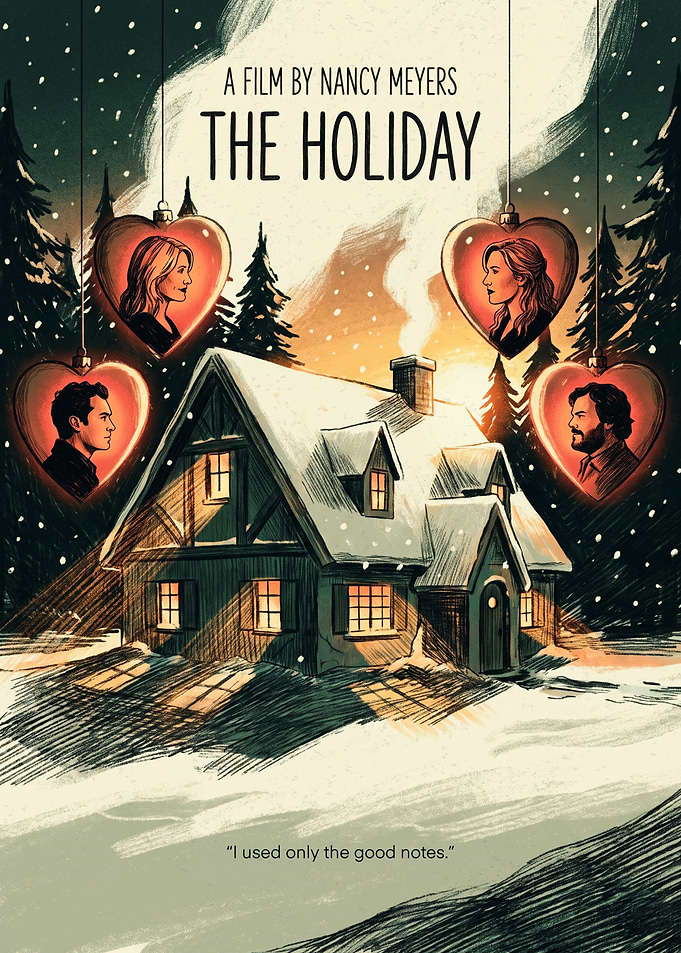 The Holiday Romantic Comedy Snowy Cabin Hearts