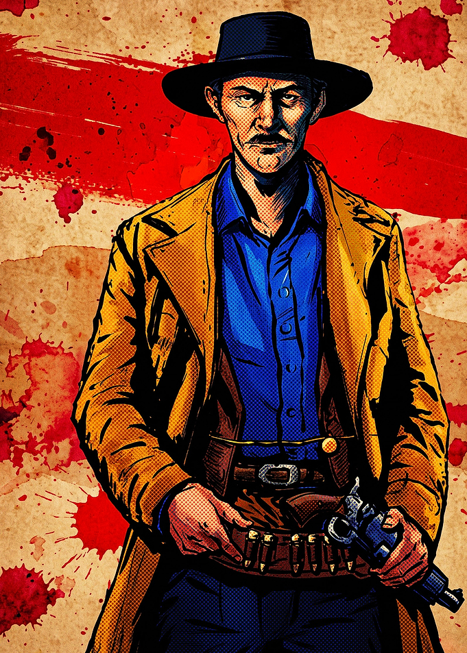 Lee Van Cleef Western Portrait