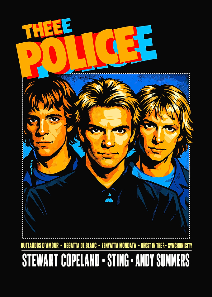 The Police Band Graphic Poster