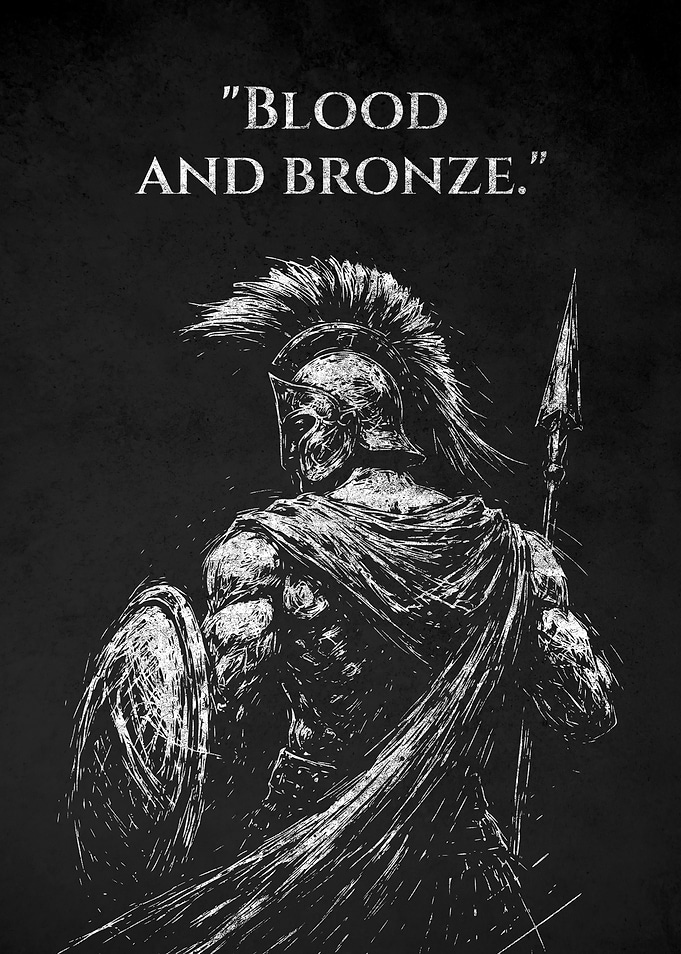 Spartan Warrior Blood and Bronze