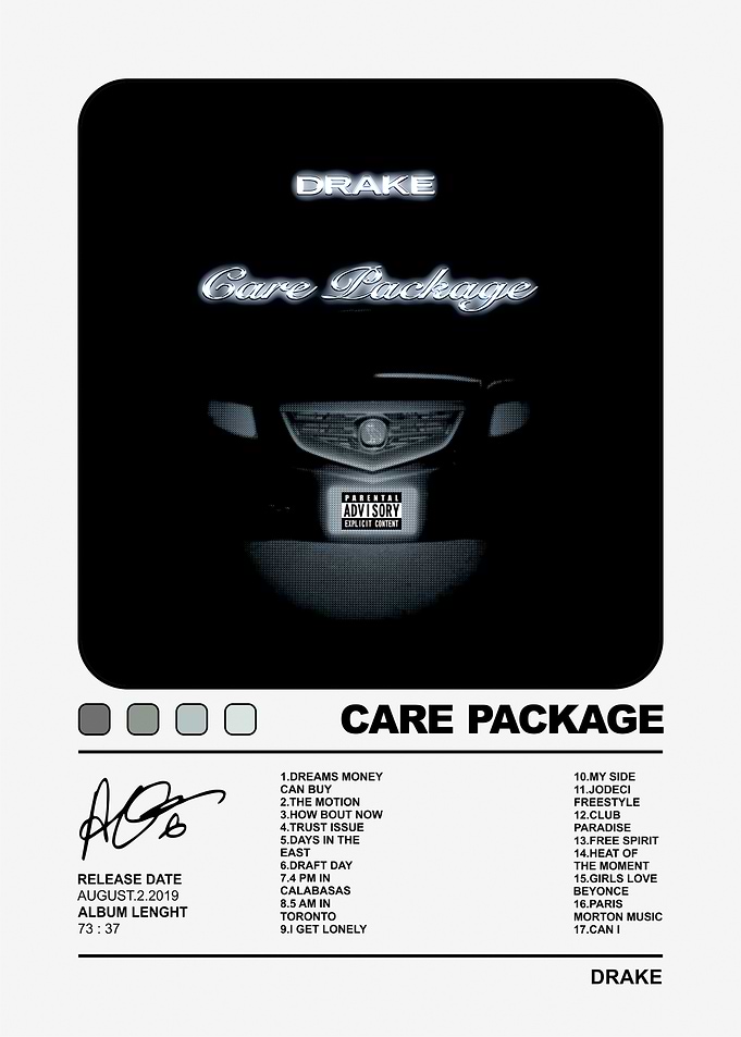 Drake Care Package Album Poster