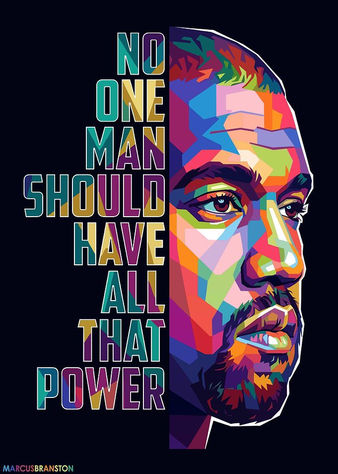 Kanye West Pop Art Portrait