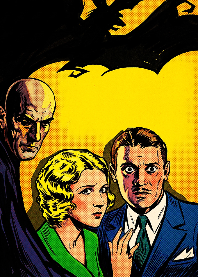 Vintage Horror Comic Book Cover Art