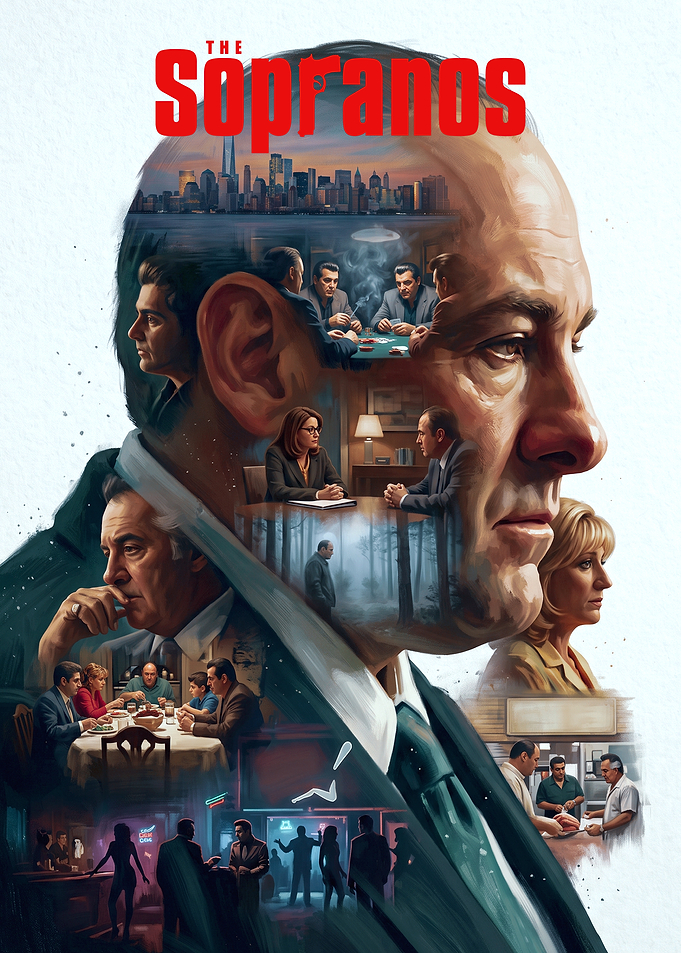 The Sopranos Montage Poster