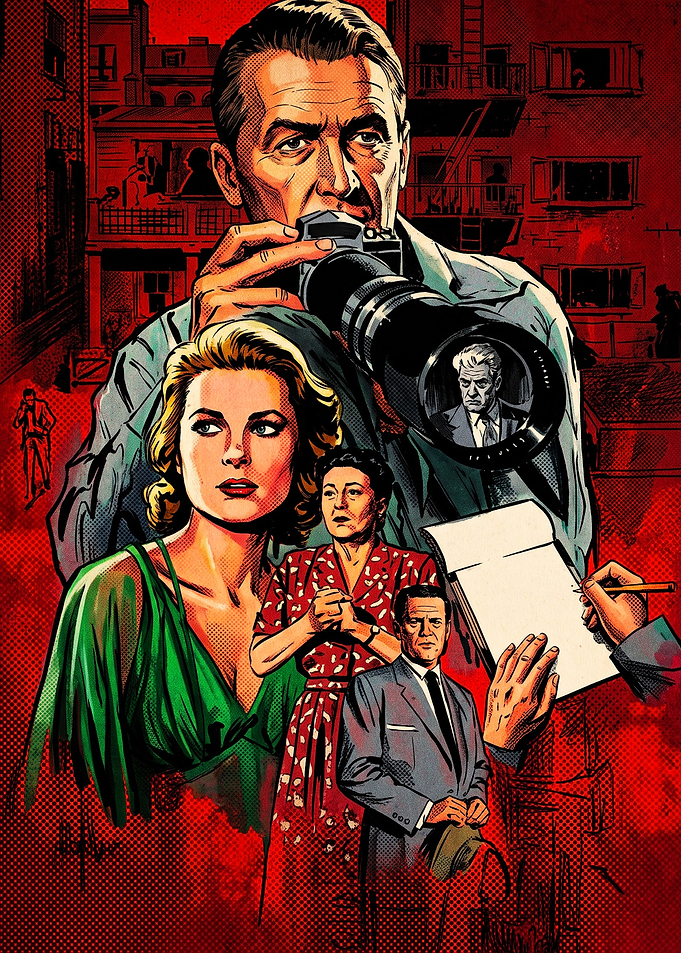 Rear Window Movie Poster Art