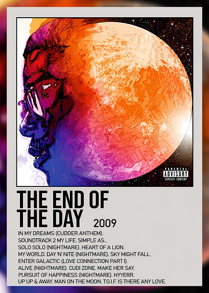Kid Cudi Man on the Moon Poster