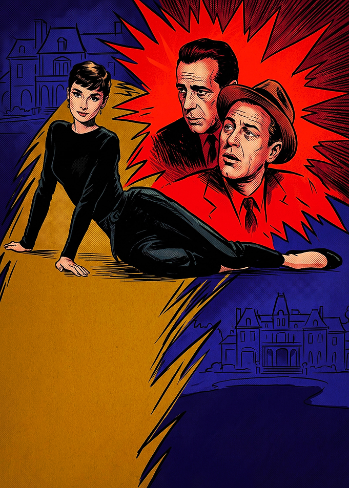 Classic Hollywood Noir Comic Poster
