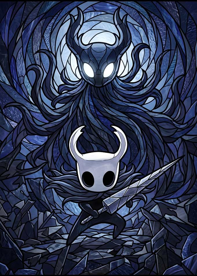 Hollow Knight Stained Glass Art