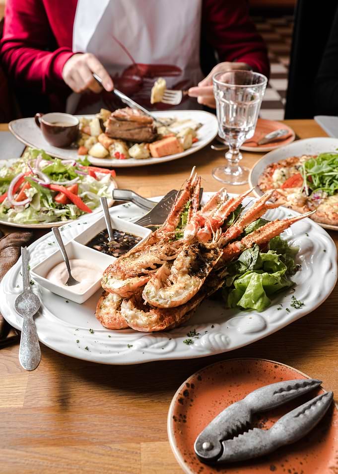 Grilled Langoustines Seafood Platter