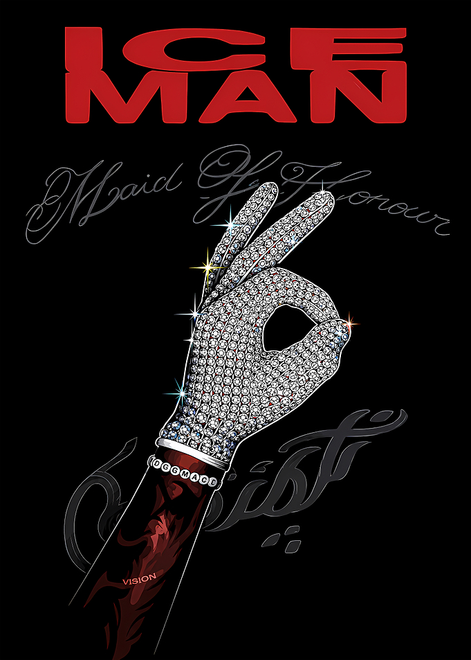 Iceman Diamond Glove Graphic Art