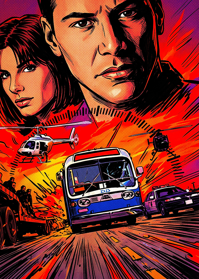 Speed Movie Pop Art Poster