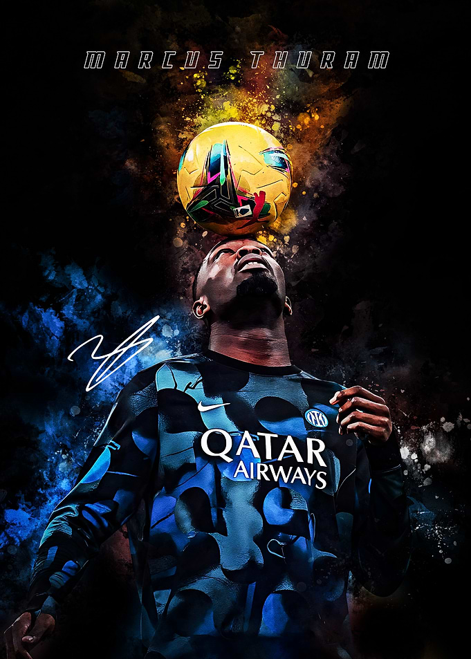Marcus Thuram Inter Milan Poster