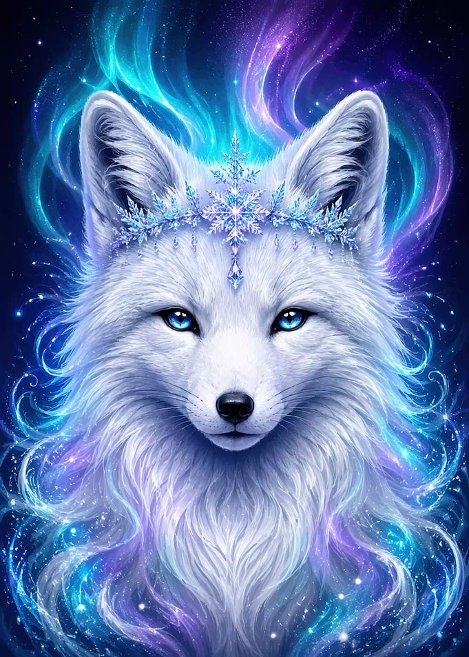 Ethereal Arctic Fox Queen