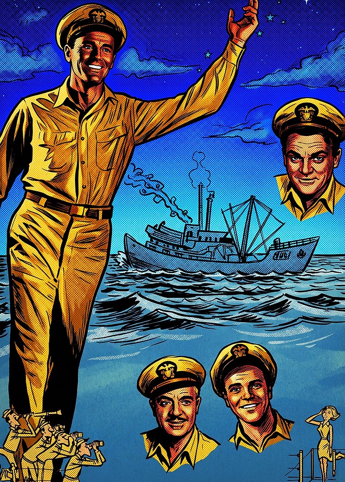 Vintage Navy Sailor Pop Art Poster